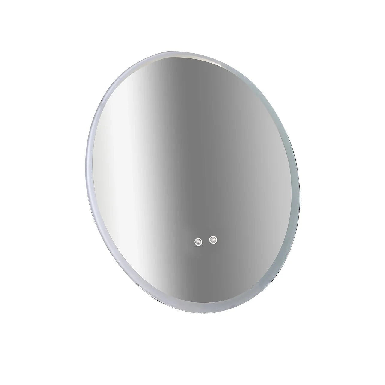 Oval LED Bathroom Mirror – Anti-Fog & Touch-Control
