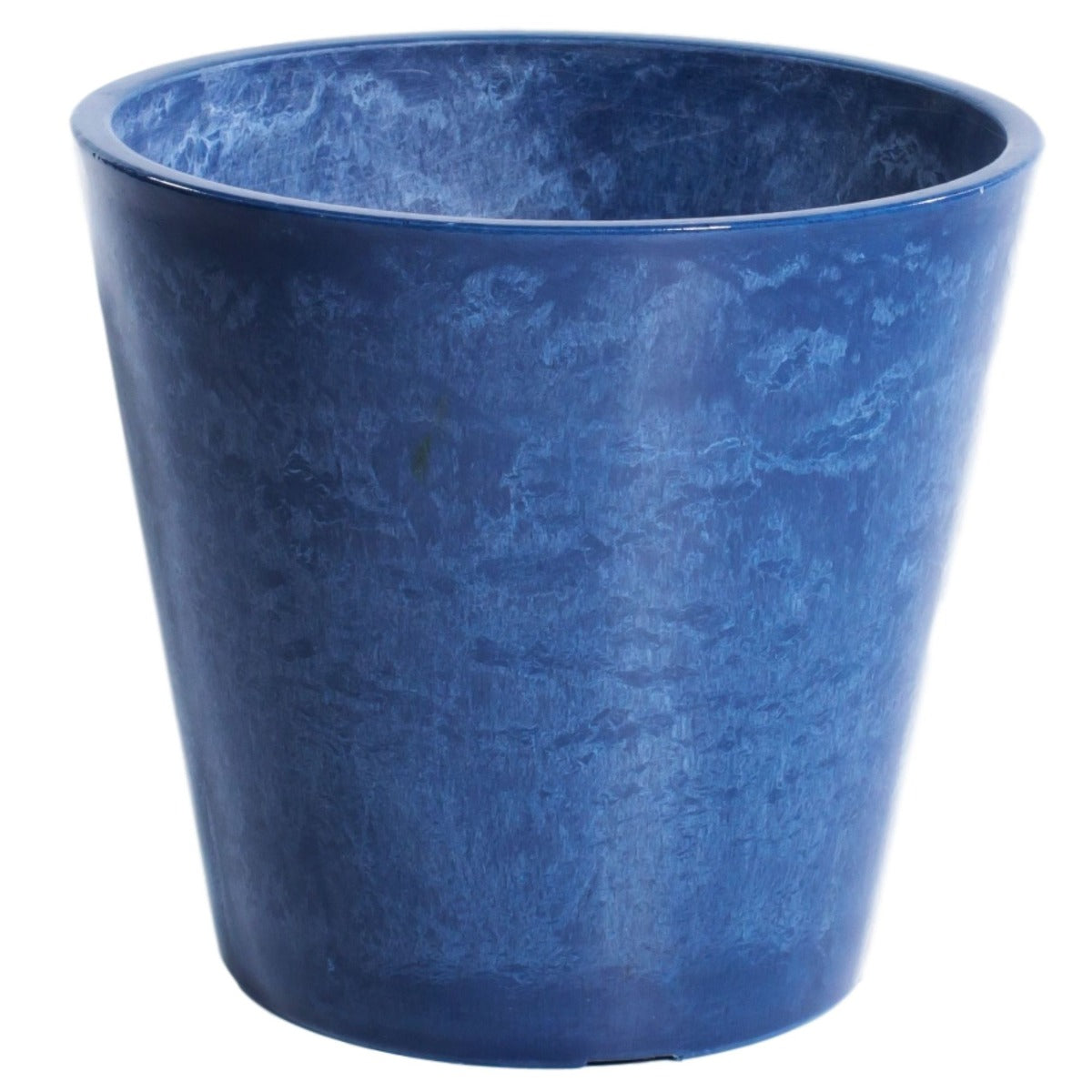 Eden Nest Glossy Blue Garden Pot 25cm Recycled Material