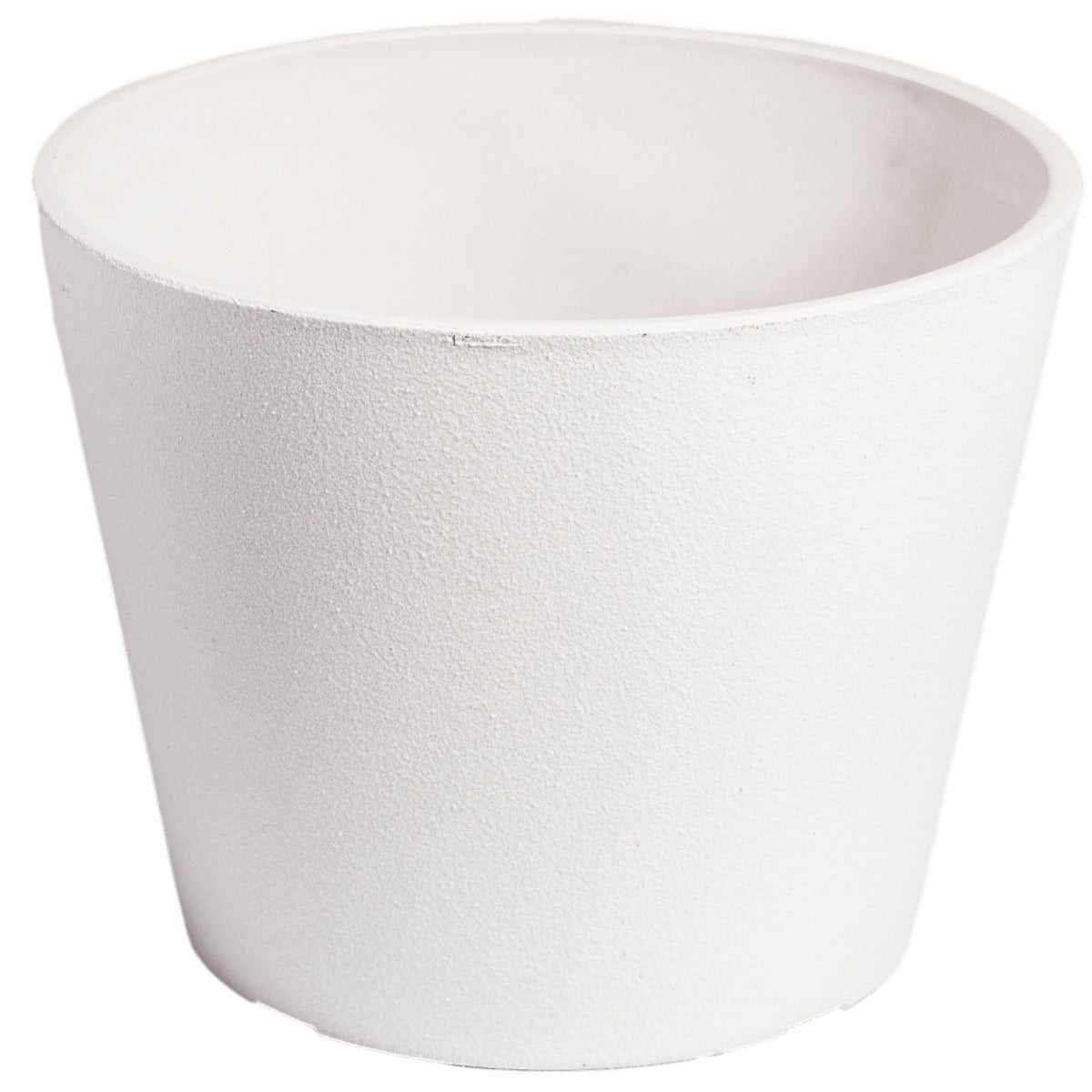 Eden Nest Hand Rendered White Planter Pot 25cm Lightweight