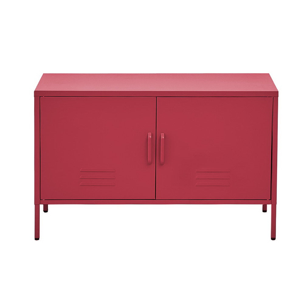 Eden Nest Modern Buffet Sideboard Metal Cabinet Pink