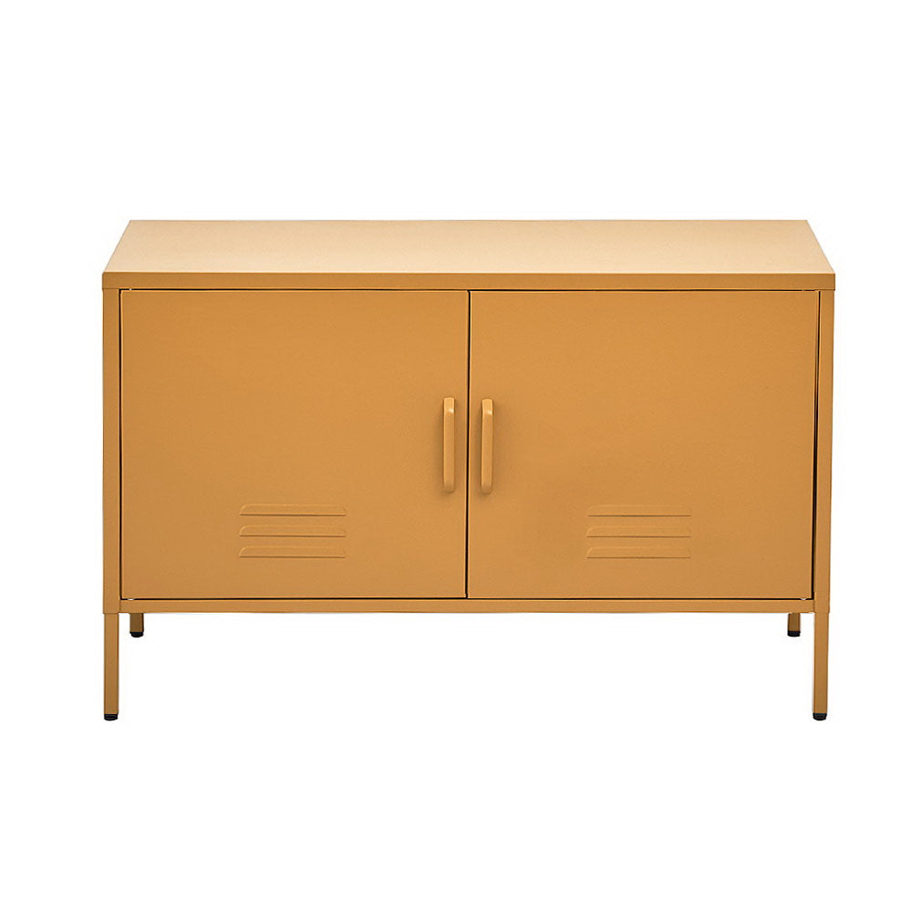 Eden Nest Buffet Sideboard Metal Cabinet Base Yellow