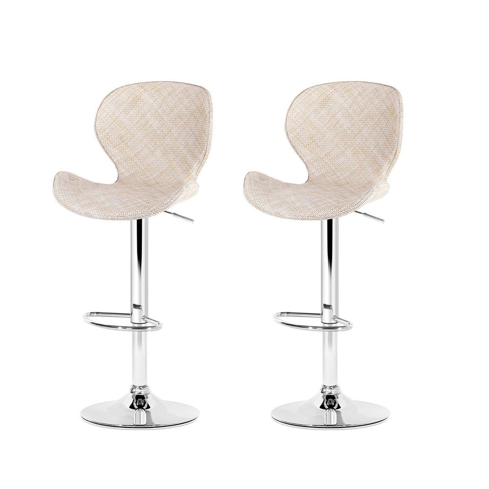 Eden Nest Ergonomic PE Rattan Bar Stools Set of 2
