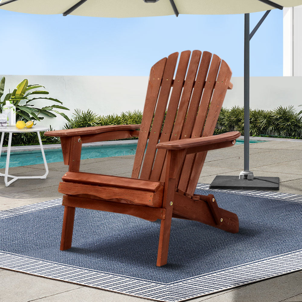 Eden Nest Adirondack Wooden Foldable Beach Chairs Patio