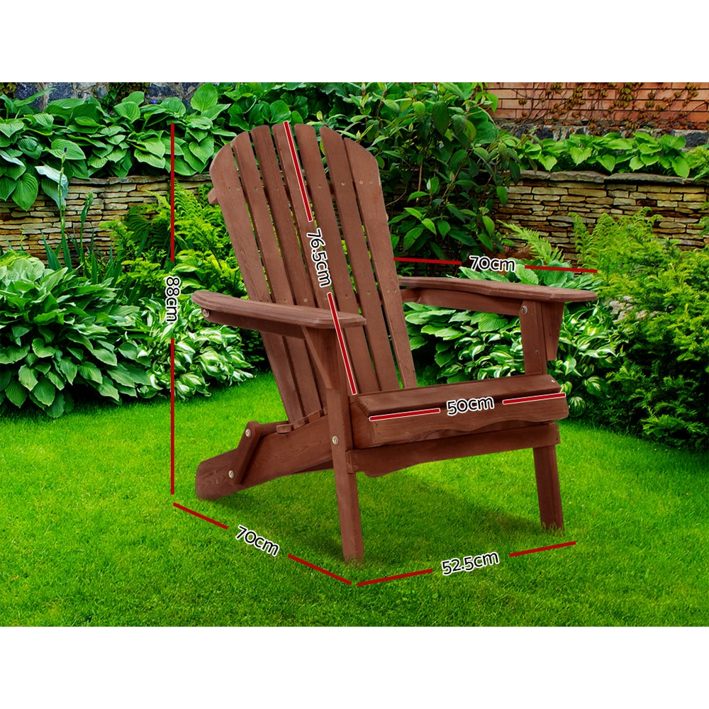 Eden Nest Adirondack Wooden Foldable Beach Chairs Patio