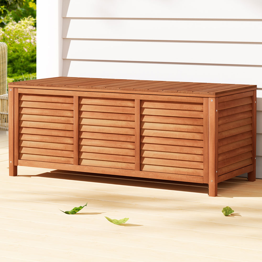 Eden Nest Outdoor Storage Bench Box 210L Wooden Patio