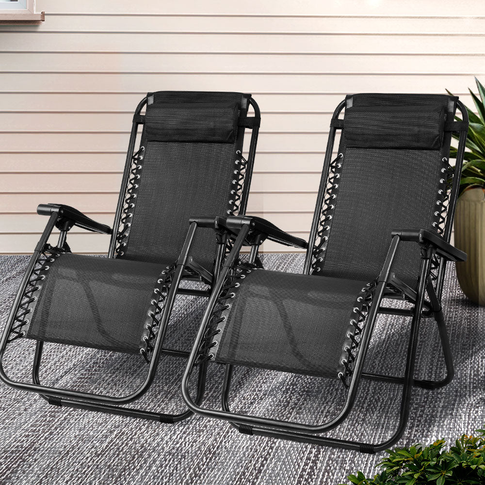 Eden Nest Zero Gravity Folding Outdoor Recliner Sun Lounger