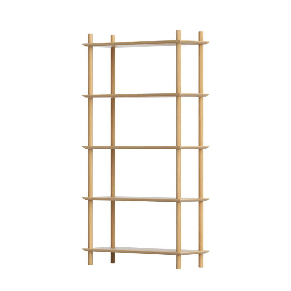 Eden Nest Pine Wood Five Tier Bookshelf Display Shelf