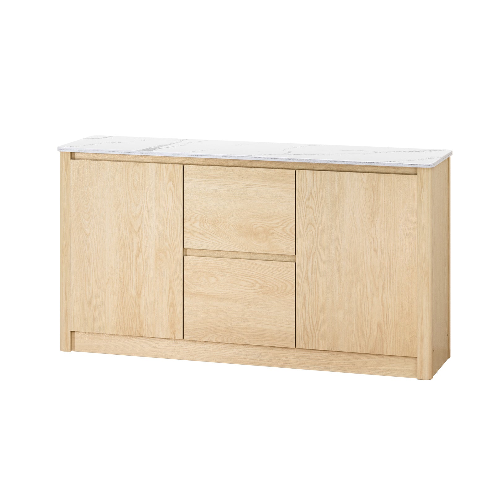 Eden Nest Buffet And Sideboard Marble Style Tabletop Pine