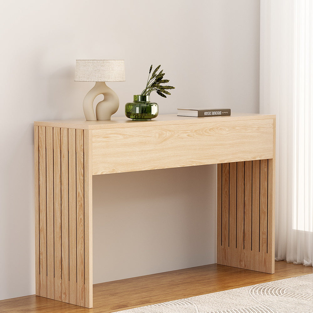 Eden Nest Console Table Hallway Fluted 120cm Pine MDF