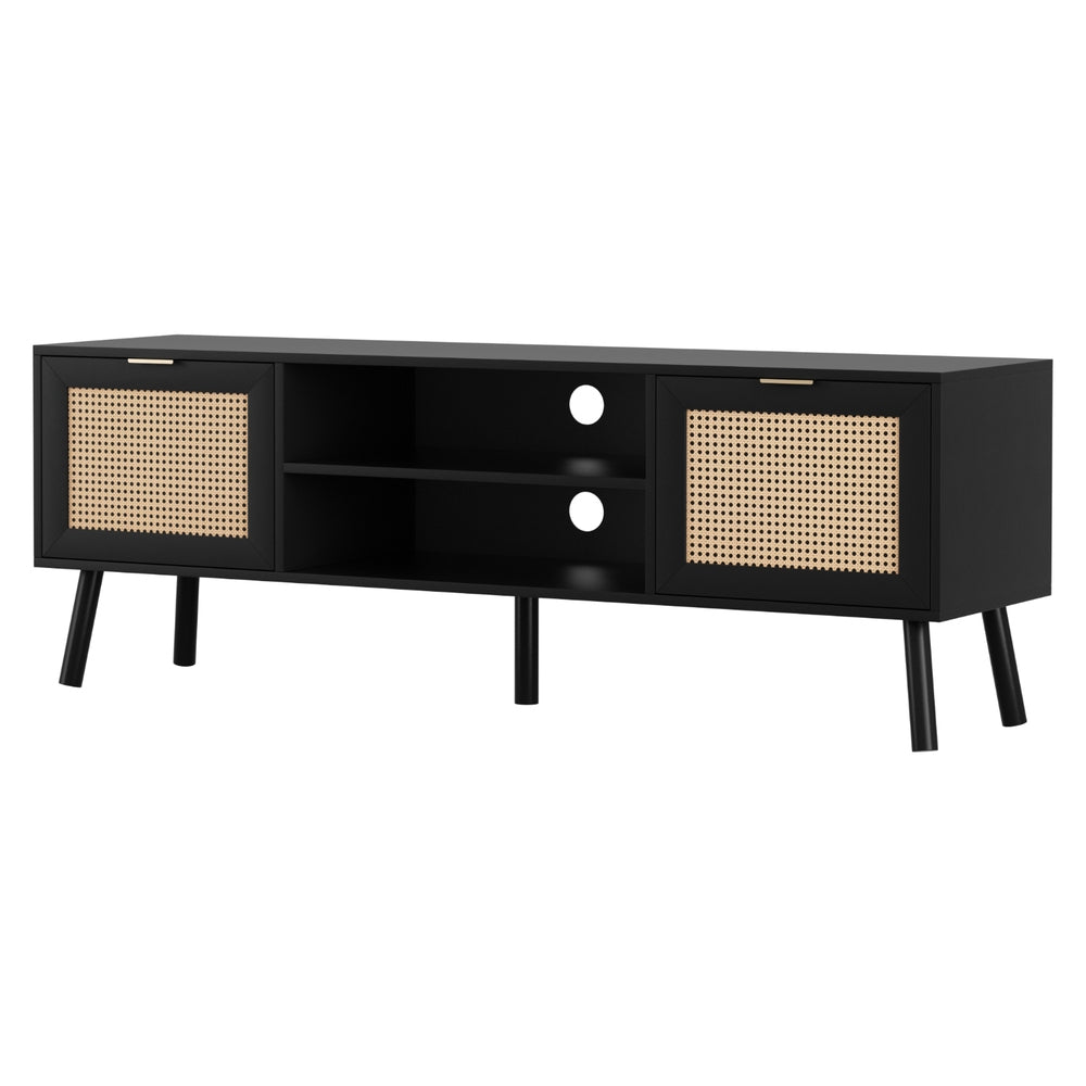 Eden Nest TV Unit 150cm Storage Cabinet Black Soft Close