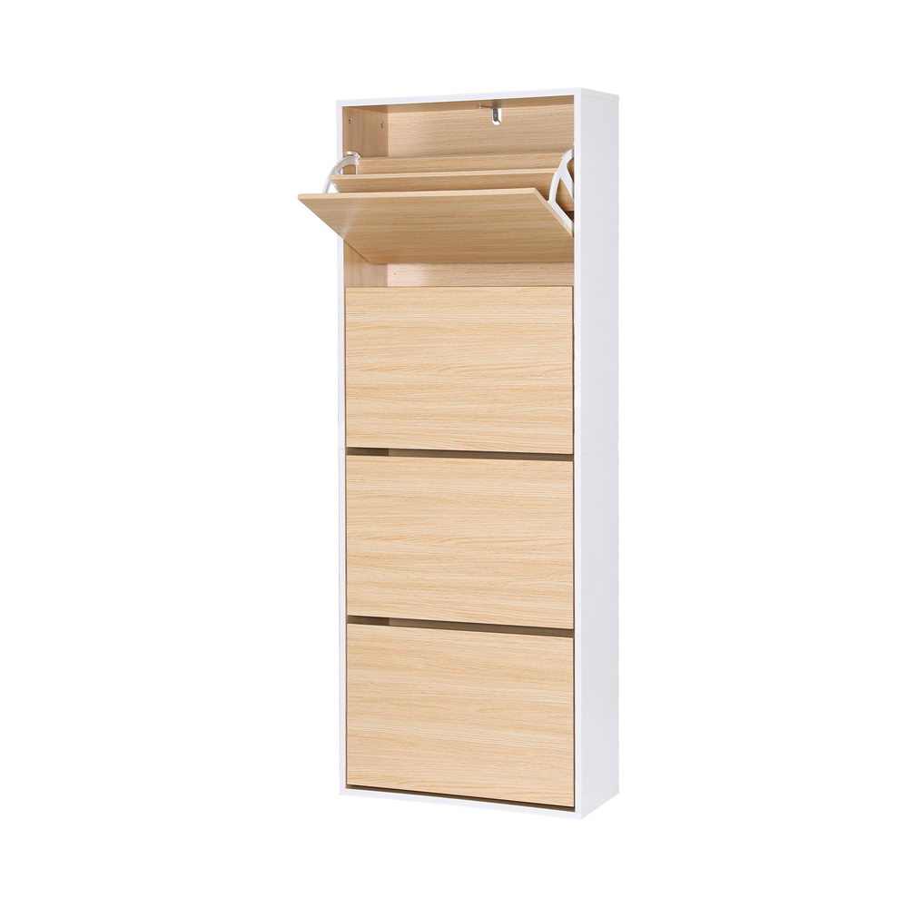 Eden Nest Shoe Cabinet 24 Pairs Drawers Adjustable Shelves