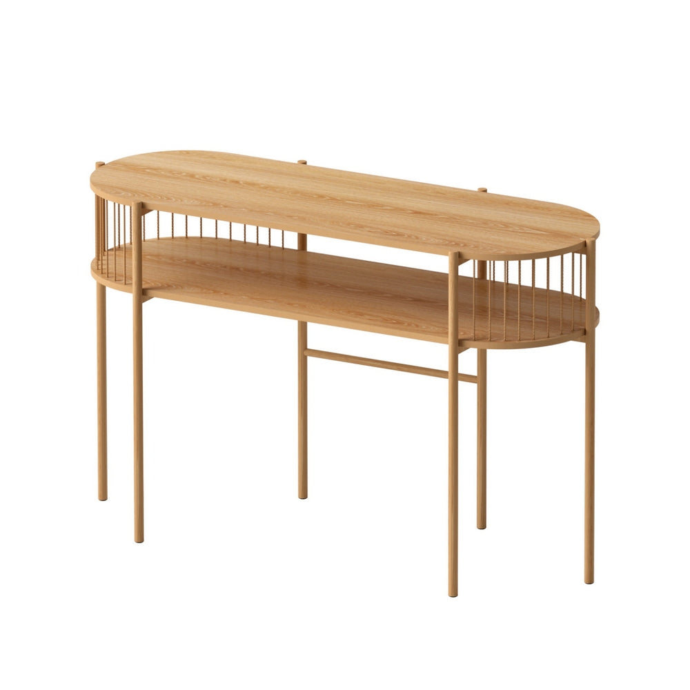 Eden Nest Console Table 124cm Pine With Rope Bar Detailing