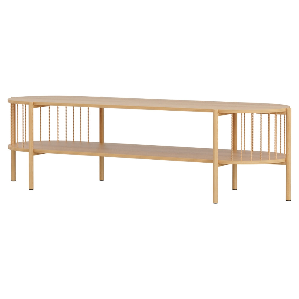 Eden Nest TV Unit Entertainment Console 148cm Pine Wood