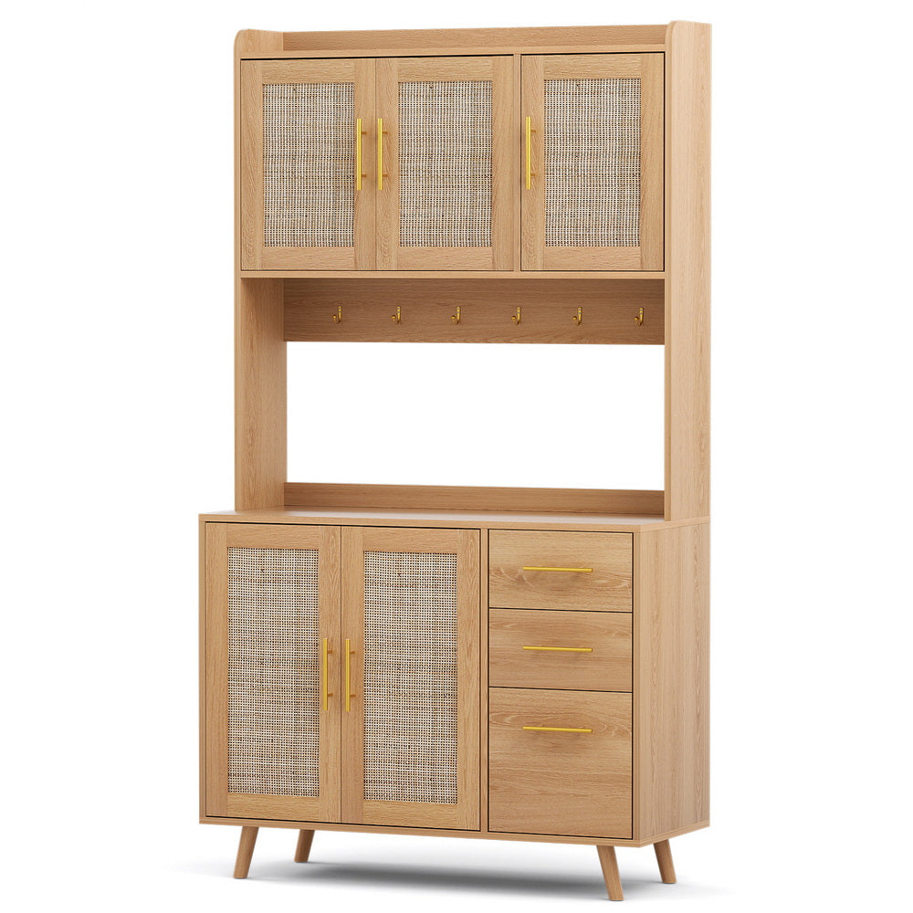 Eden Nest Buffet Sideboard Hutch Storage Cabinet Rattan