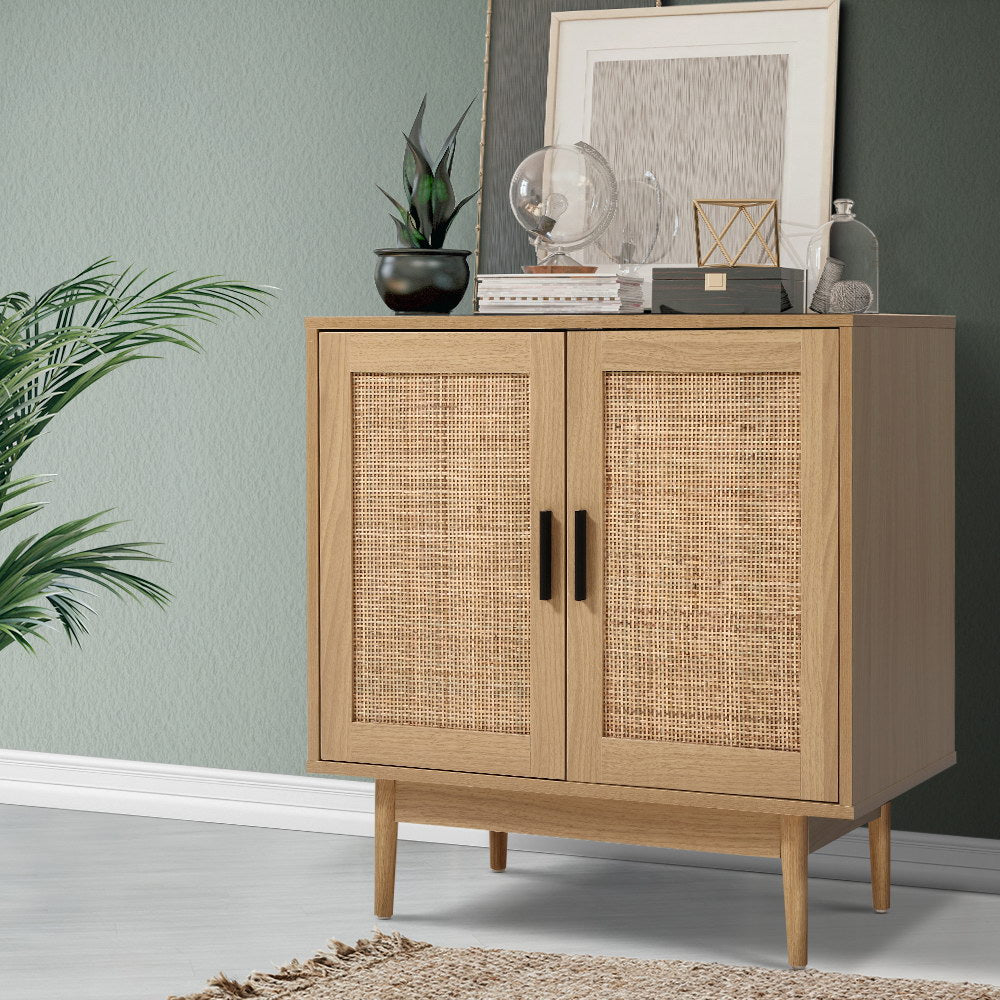 Eden Nest Rattan Buffet Sideboard 2 Doors Briony Oak