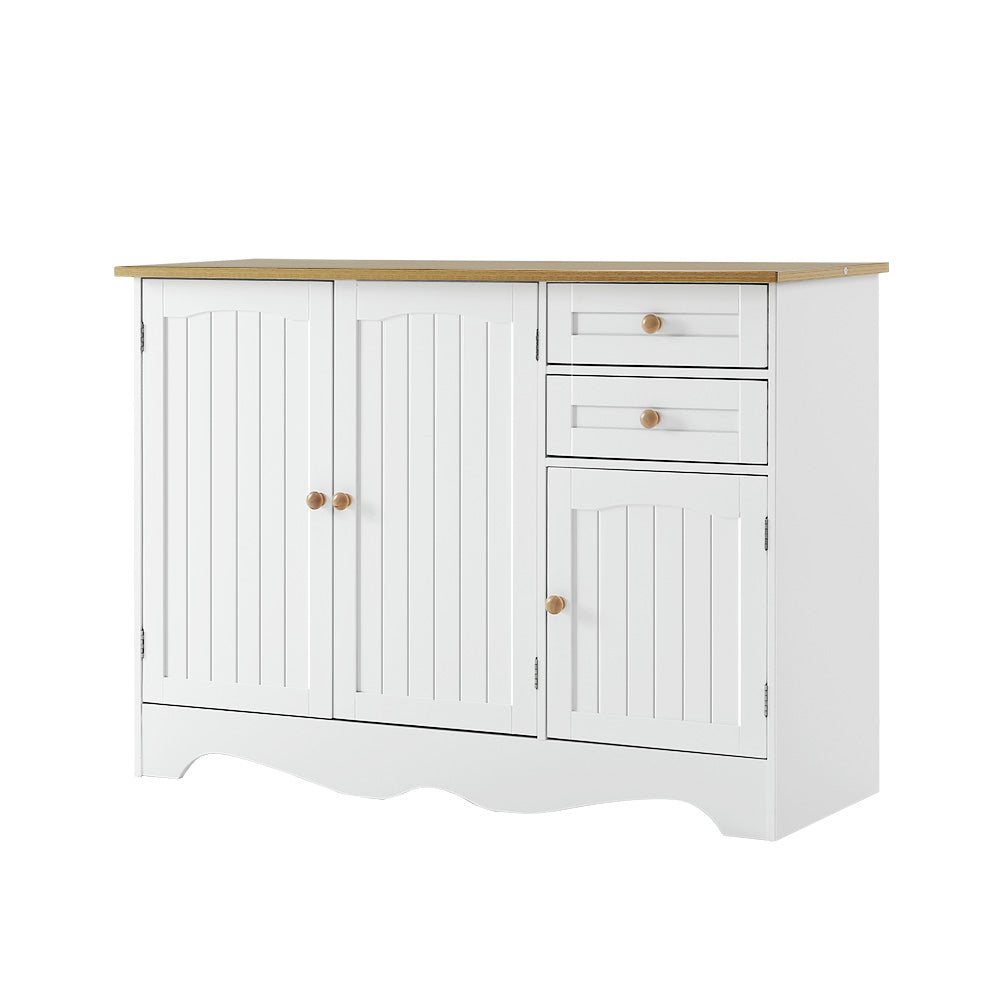 Eden Nest Buffet Sideboard 3 Doors Berne White Cabinet