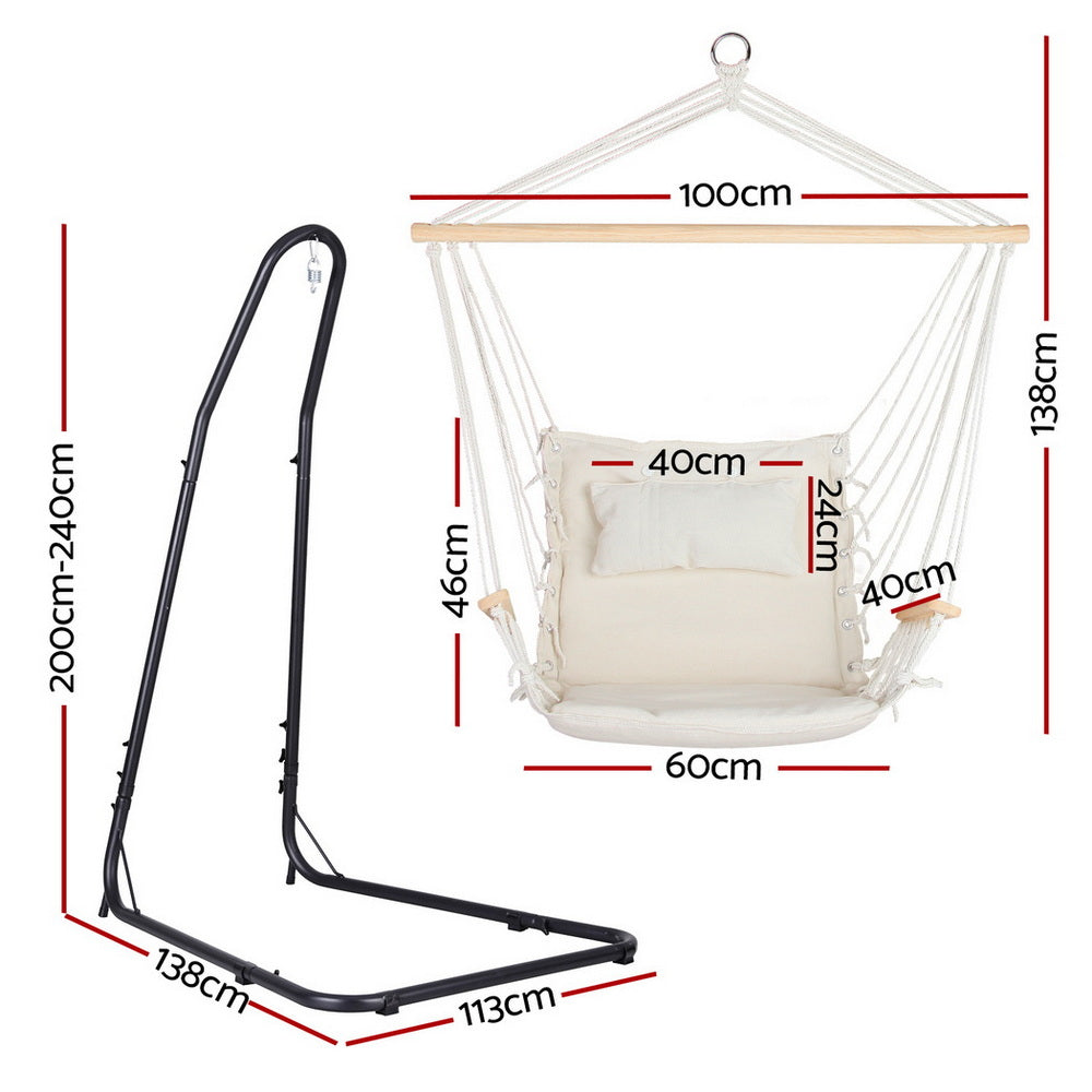 Eden Nest Hammock Chair With Heavy Duty Steel Stand