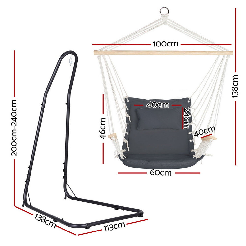 Eden Nest Hammock Chair With Heavy Duty Steel Stand