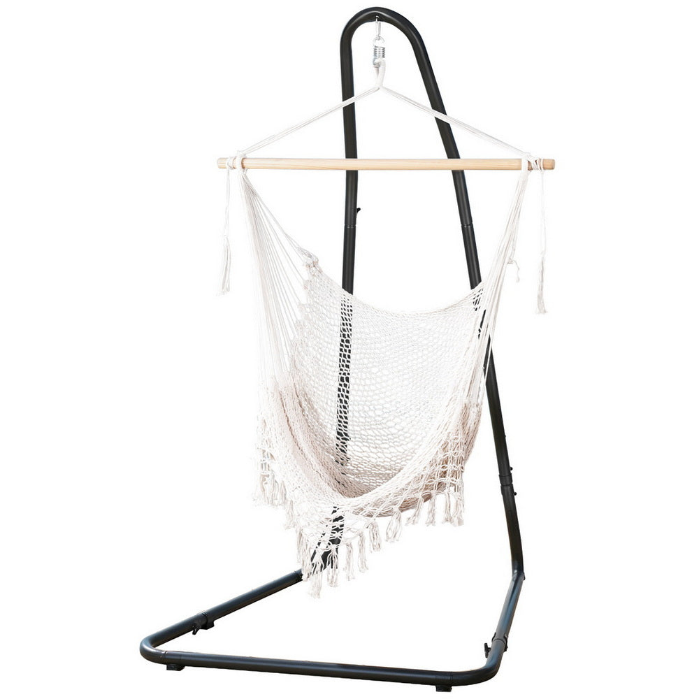 Eden Nest Hammock Hanging Chair With Heavy Duty Steel Stand