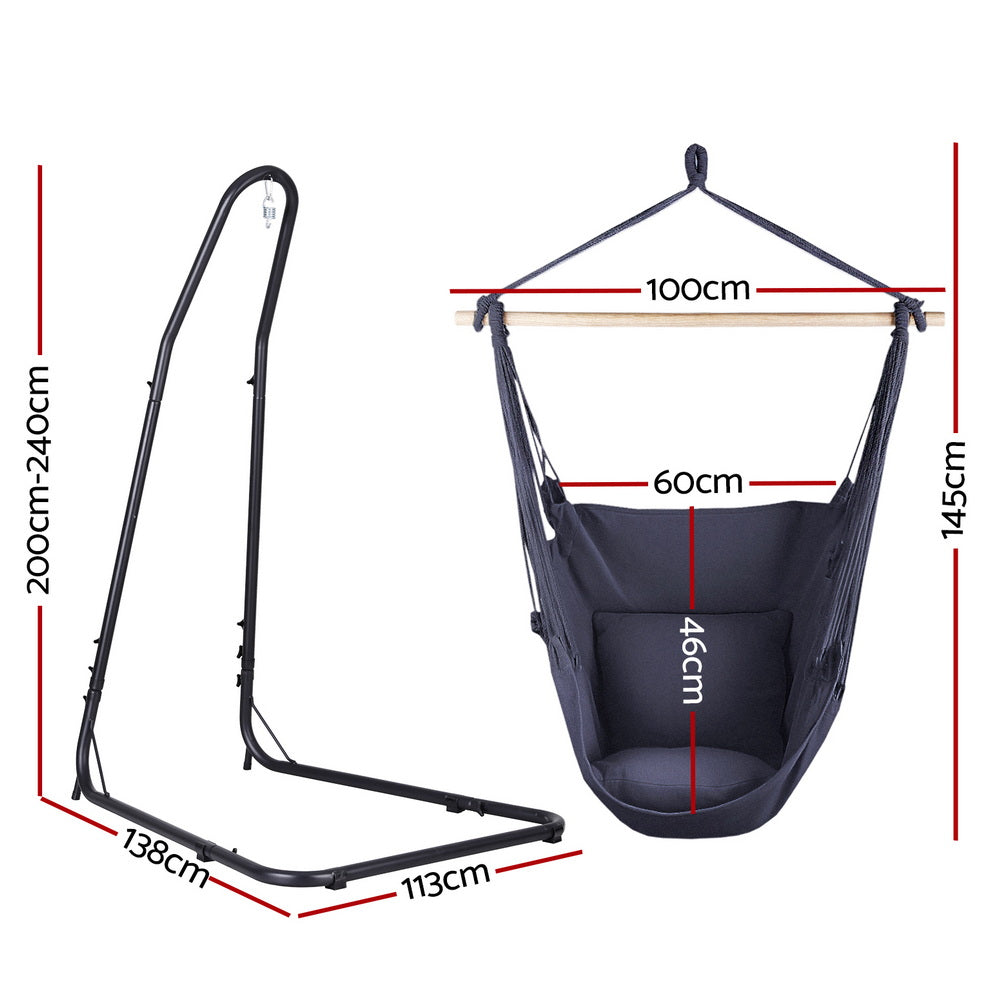 Eden Nest Hammock Chair With Heavy Duty Steel Stand