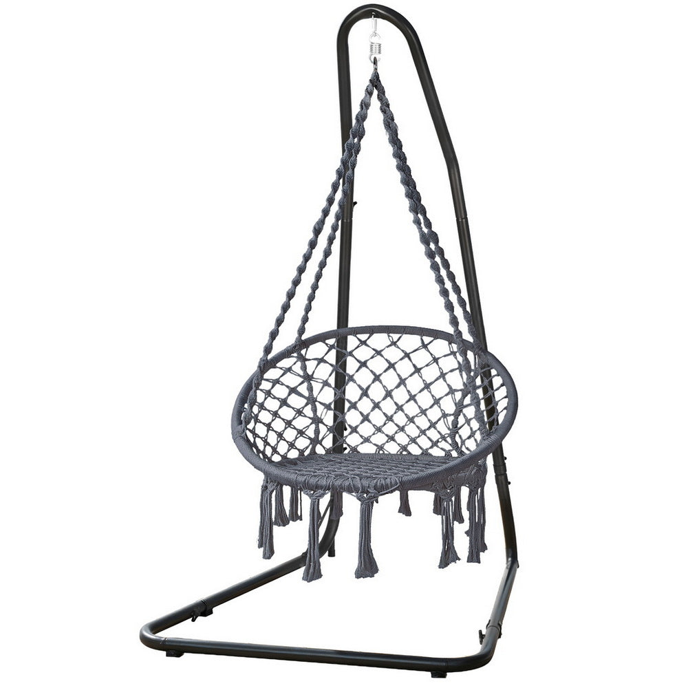 Eden Nest Hammock Hanging Chair With Steel Stand Outdoor