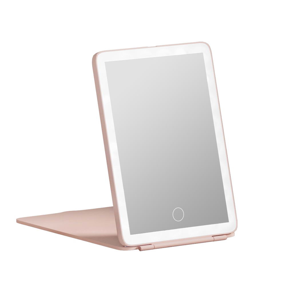 Eden Nest Portable Foldable LED Makeup Mirror Pink