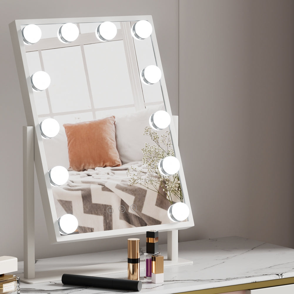 Eden Nest Makeup Mirror 30x41cm Vanity Tabletop LED