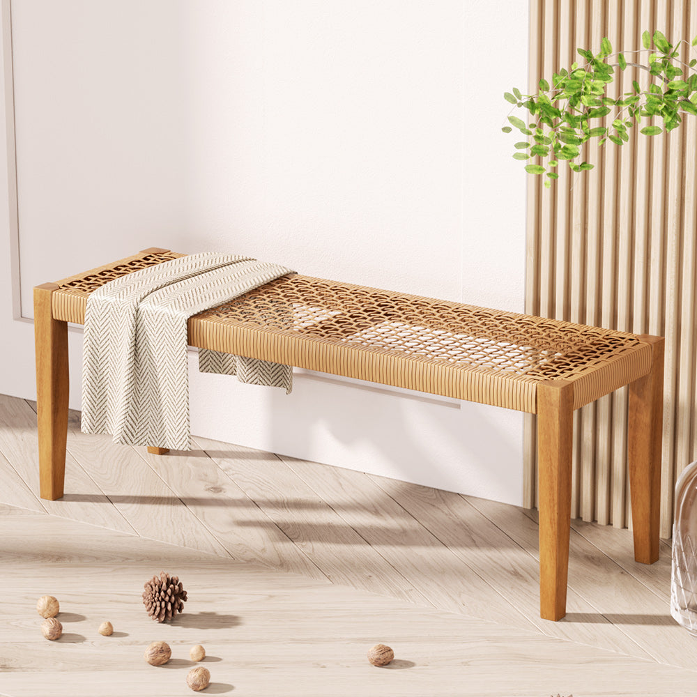 Eden Nest 2 Seater Outdoor Garden Bench Acacia Wood