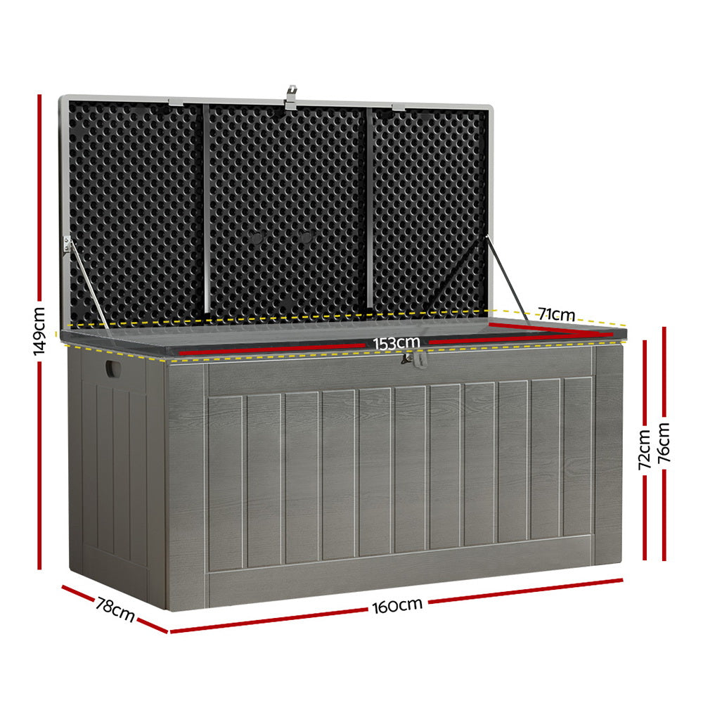 Eden Nest Outdoor Storage Box 830L Lockable Garden Bench