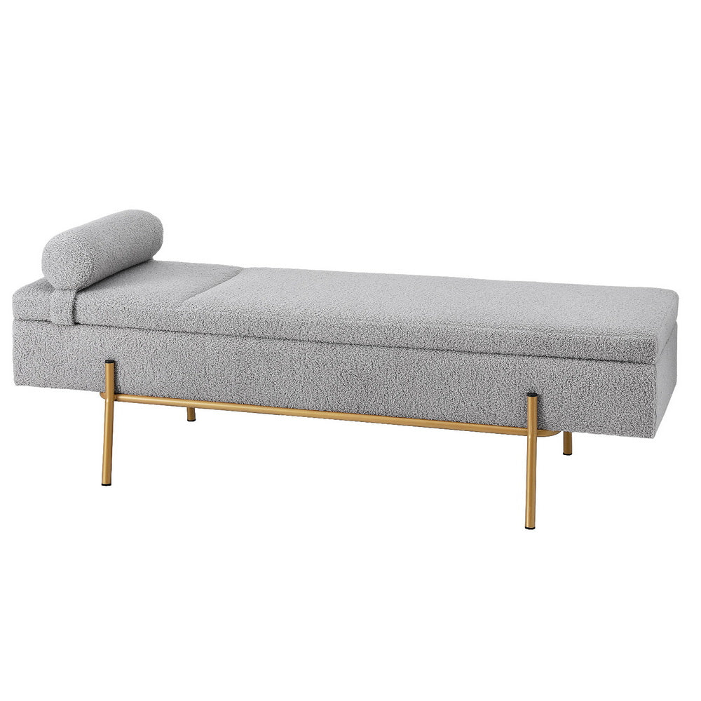 Eden Nest Storage Ottoman Bed 140cm Pillow Foot Stool