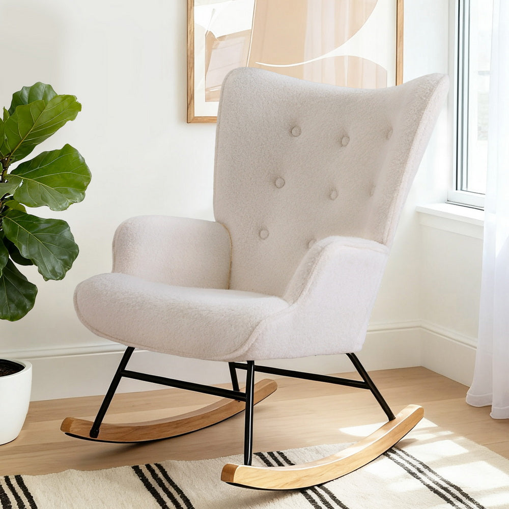 Eden Nest Boucle Accent Armchair