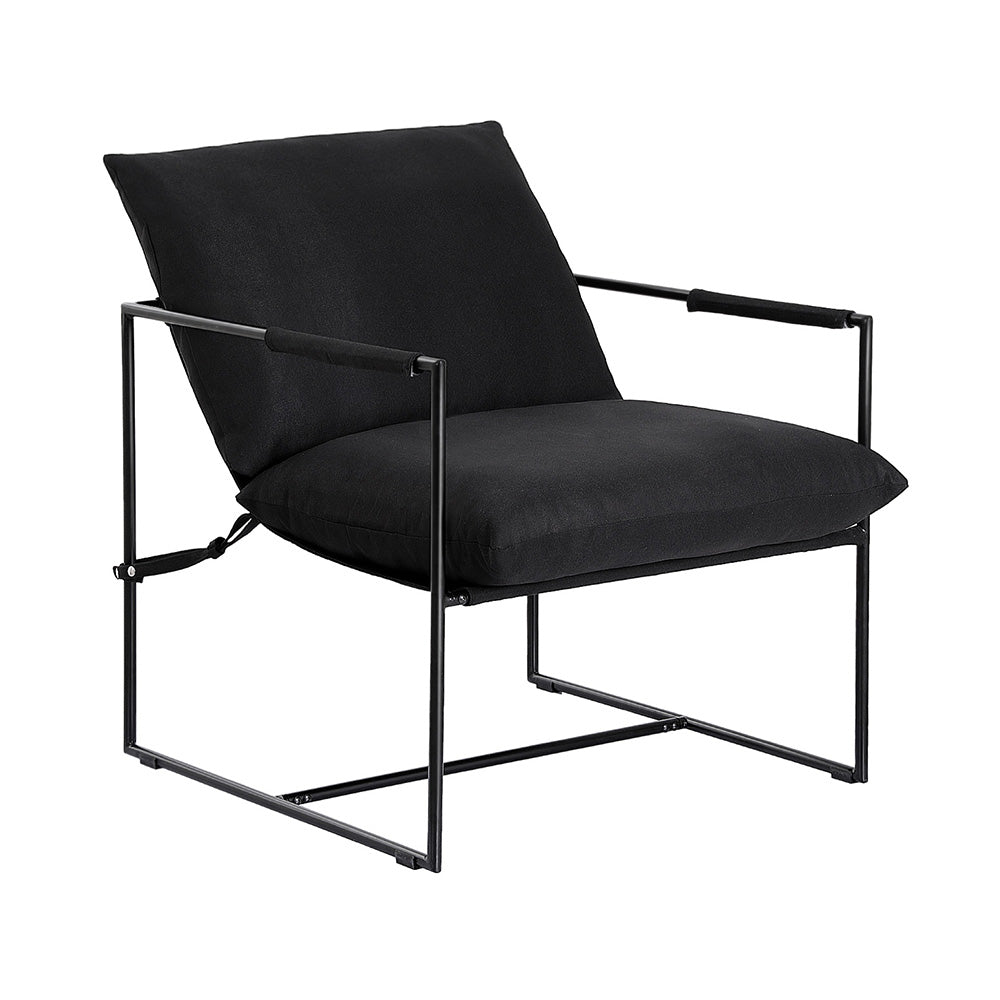 Eden Nest Accent Sling Armchair Black