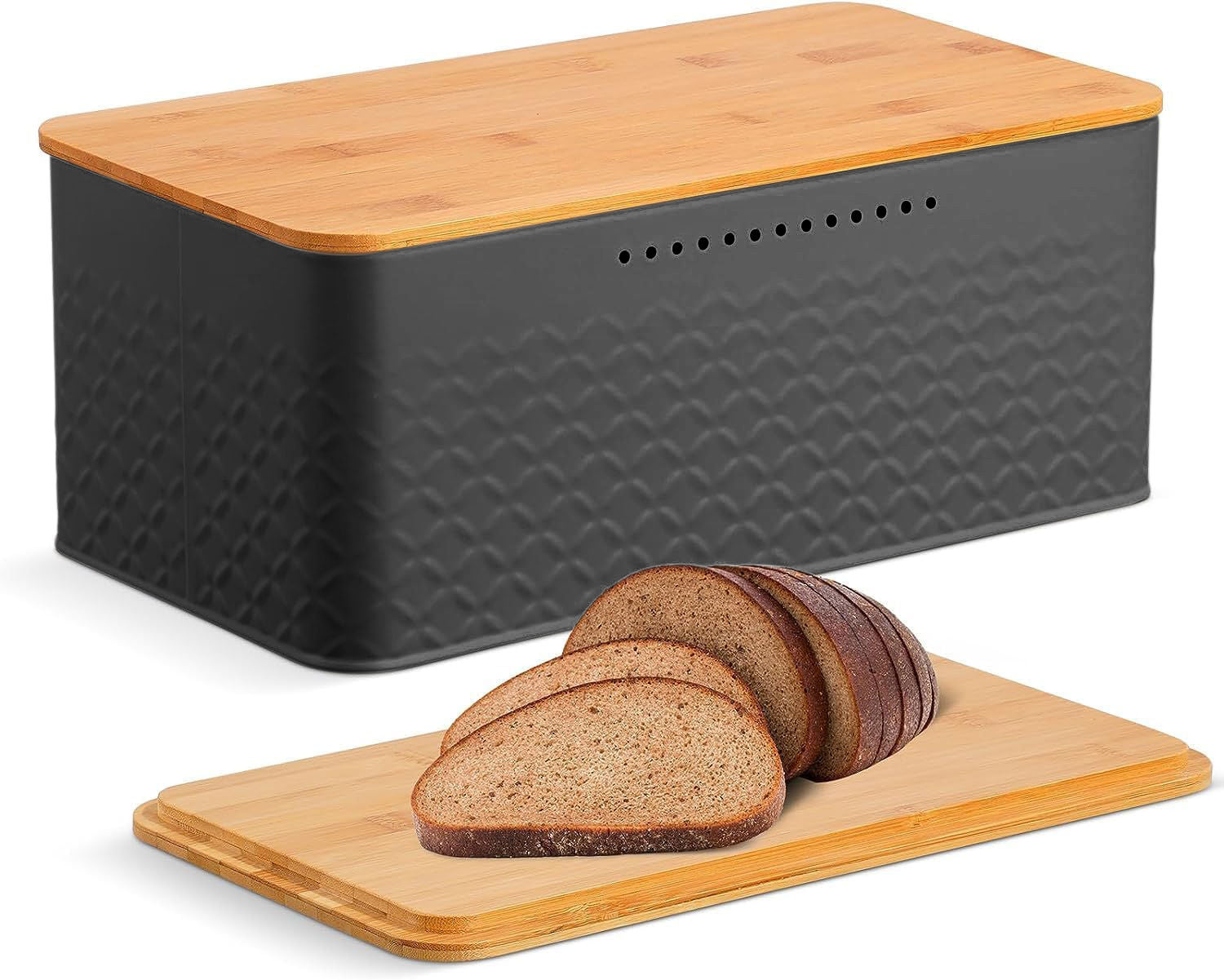 Eden Nest Bread Bin with Bamboo Lid