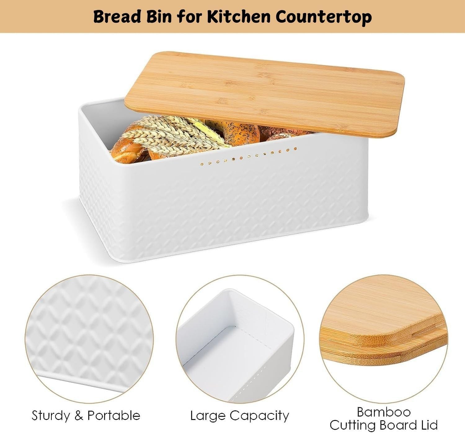 Eden Nest Bread Bin with Bamboo Lid