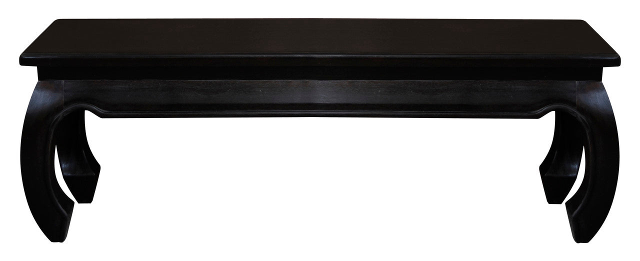 Eden Nest Solid Mahogany Opium Leg Bench 128 X 35 Chocolate