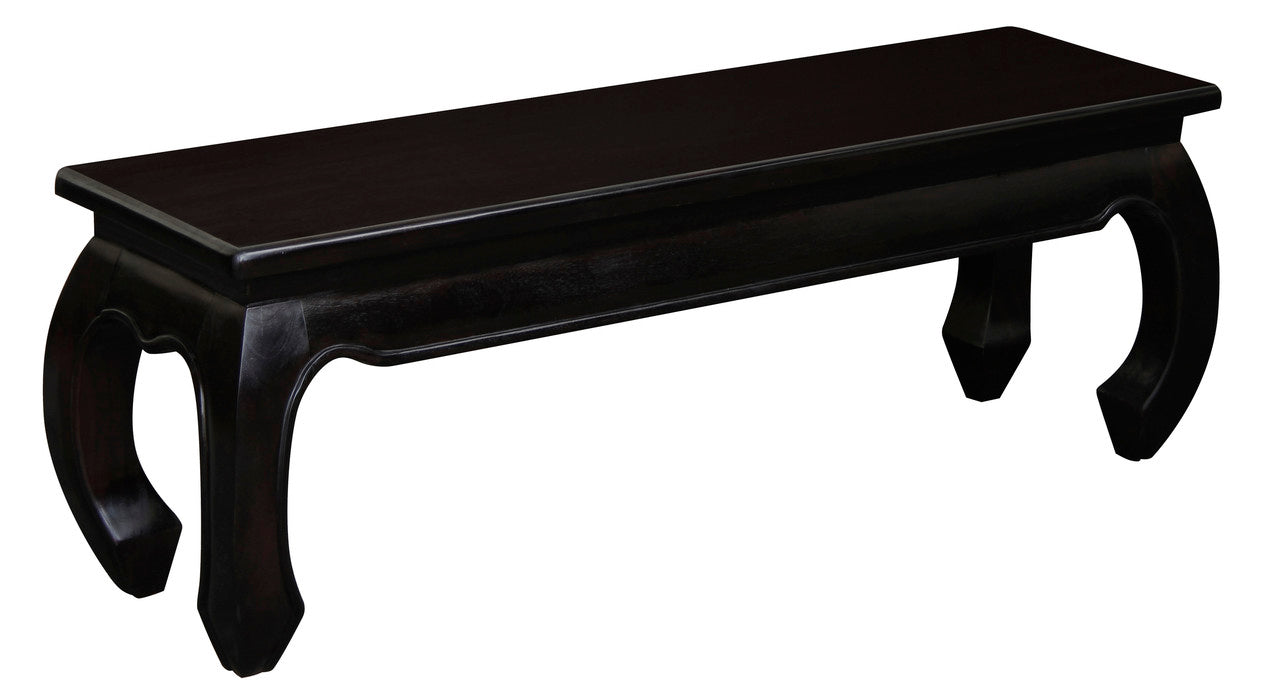 Eden Nest Solid Mahogany Opium Leg Bench 128 X 35 Chocolate