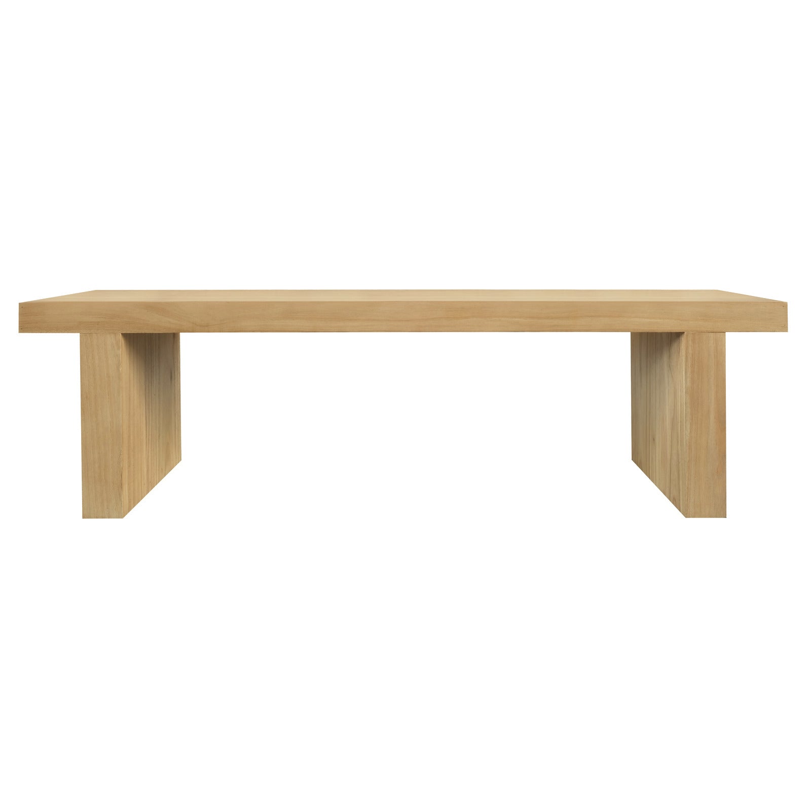 Eden Nest Solid Mindi Timber Entryway Bench Natural