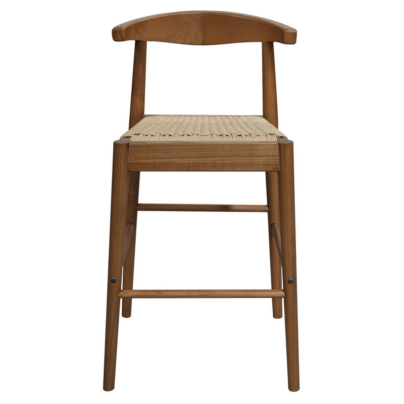 Eden Nest Arden Solid Oak Loom Counter Stool