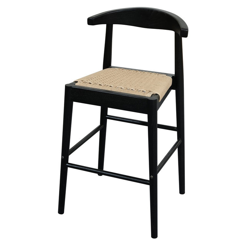 Eden Nest Arden Solid Oak Loom Counter Stool