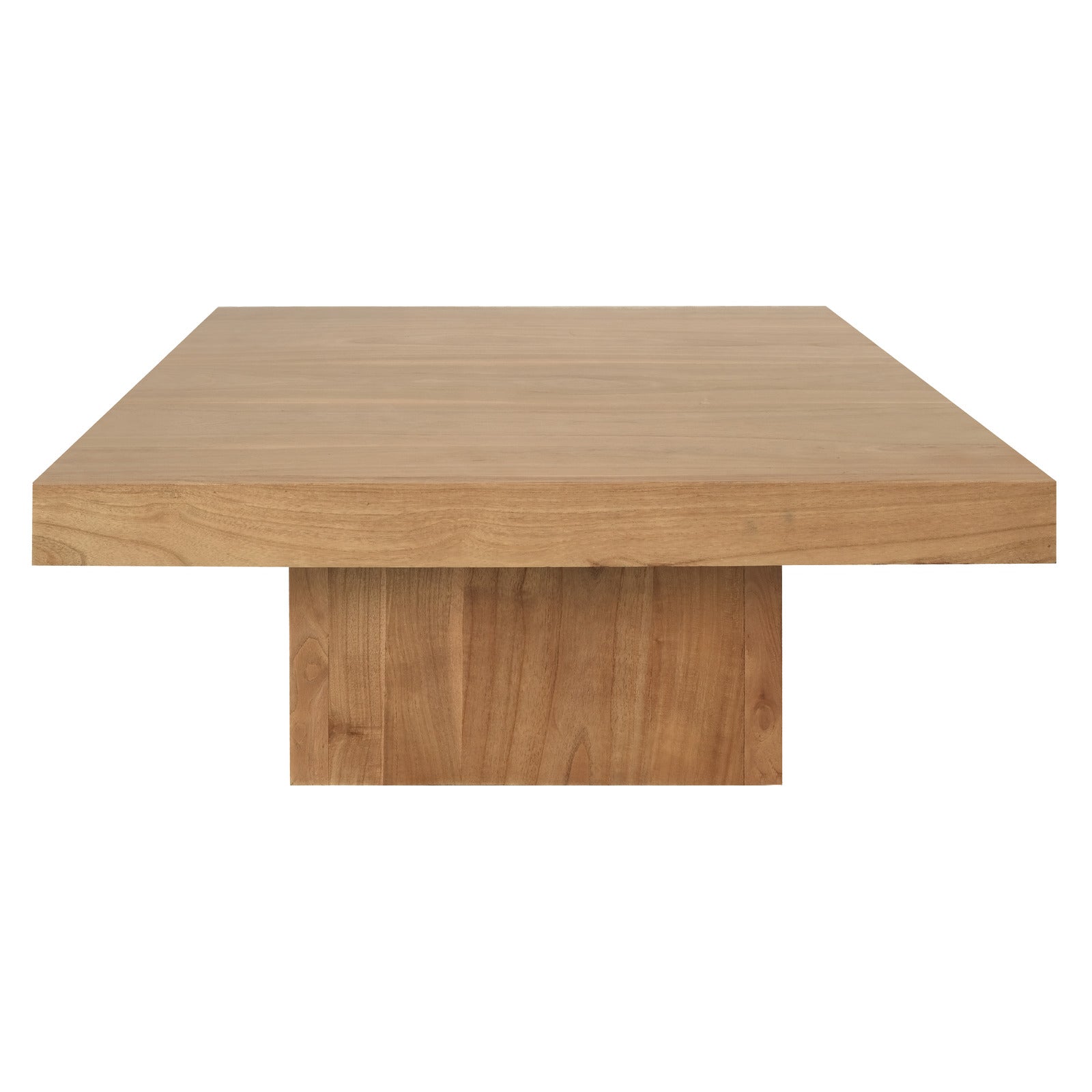 Eden Nest Minimalist Solid Mindi Coffee Table Natural