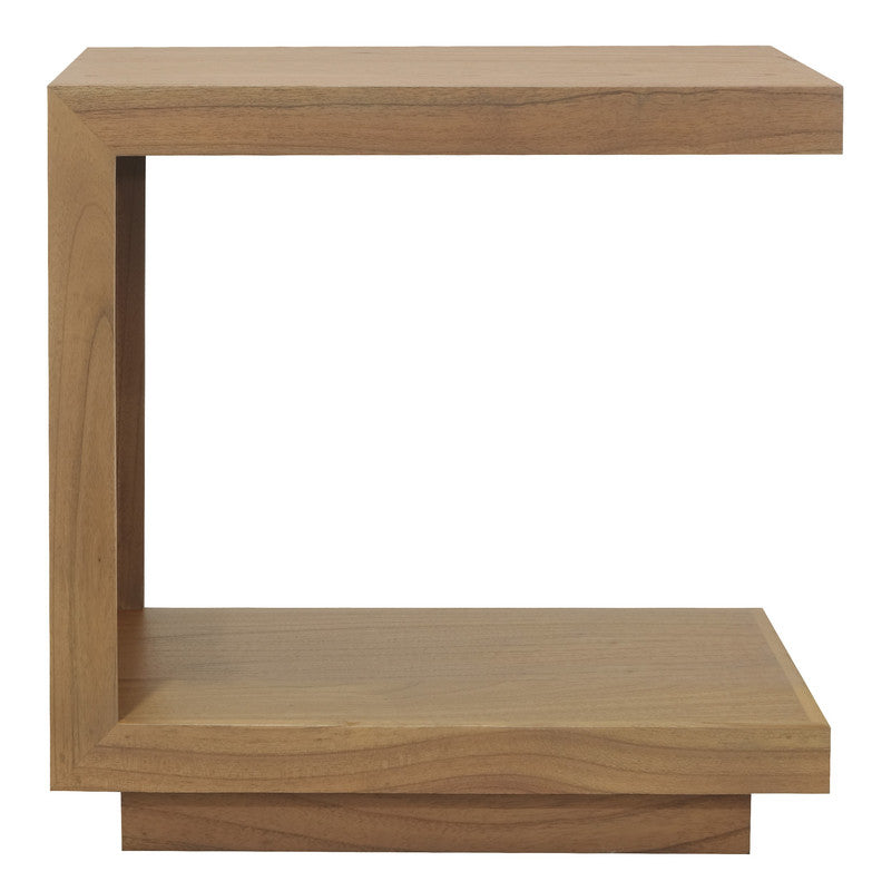 Eden Nest Solid Mindi Lamp Table Natural Finish Unit