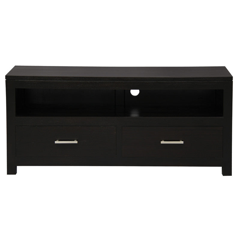 Eden Nest Paris 2 Drawer Entertainment Unit Chocolate