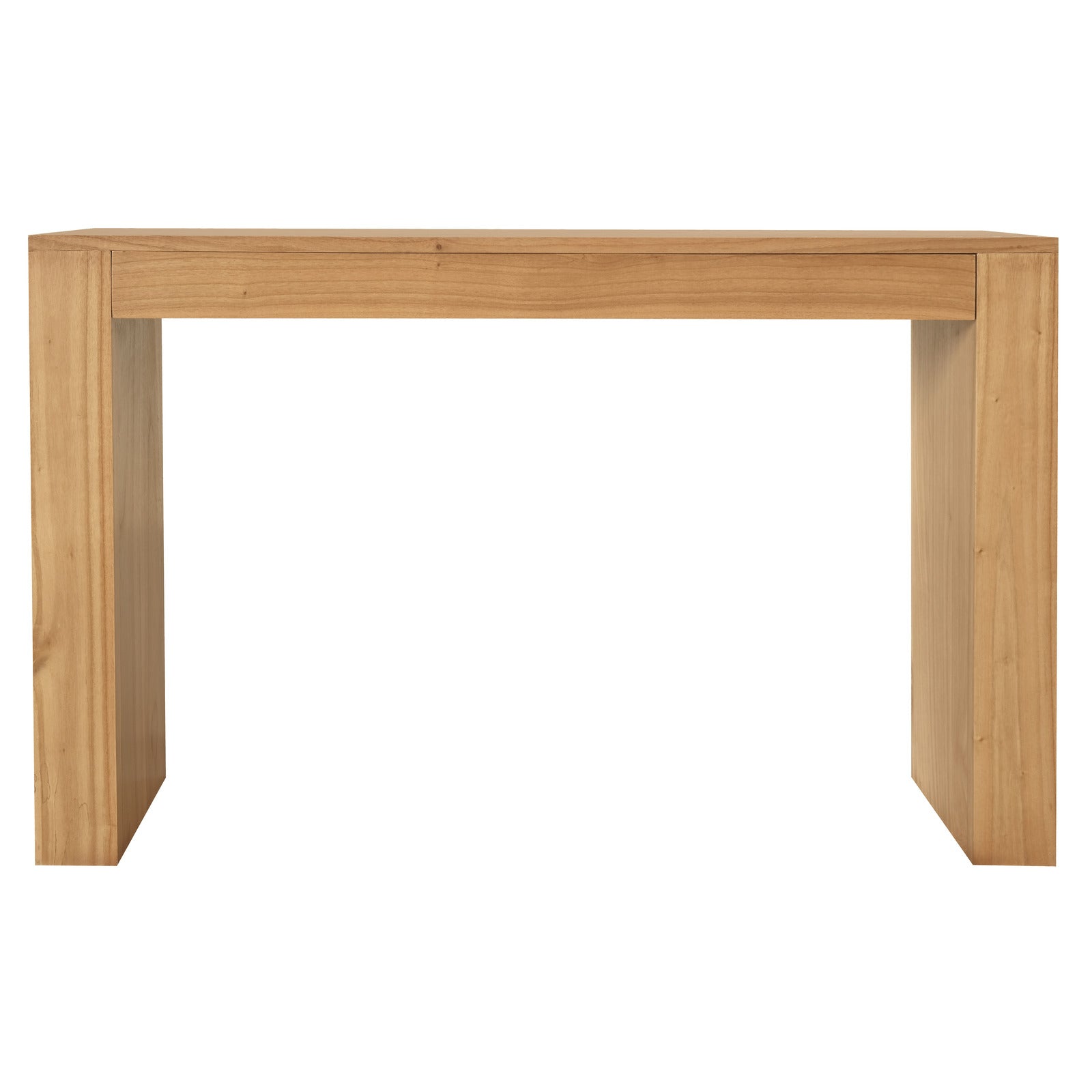 Eden Nest Solid Mindi Console Table Natural Wood Finish