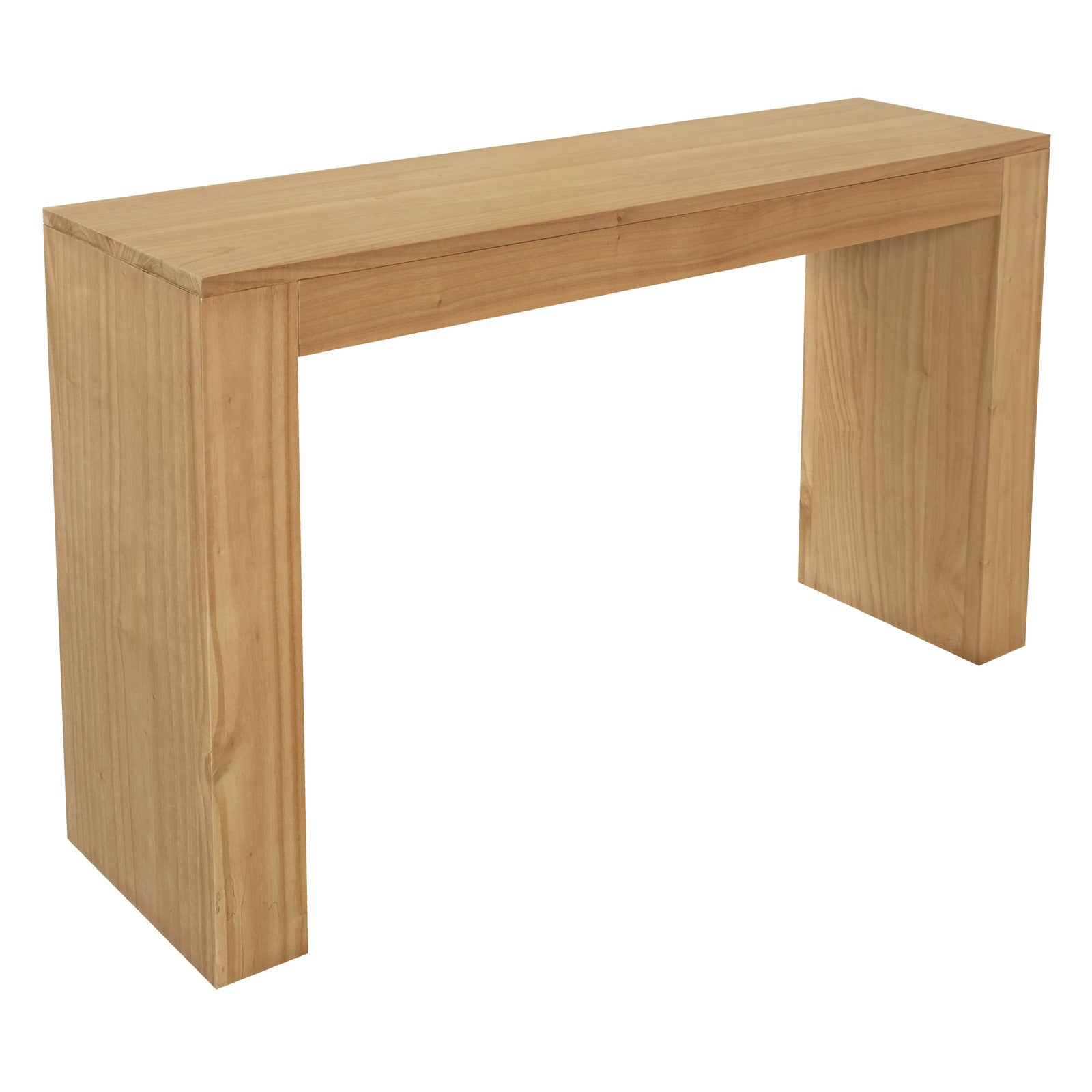 Eden Nest Solid Mindi Console Table Natural Wood Finish
