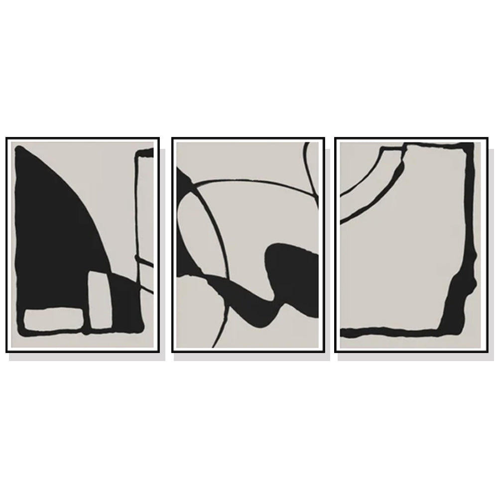 Eden Nest Wall Art 80cmx120cm Black Canvas Black Frame