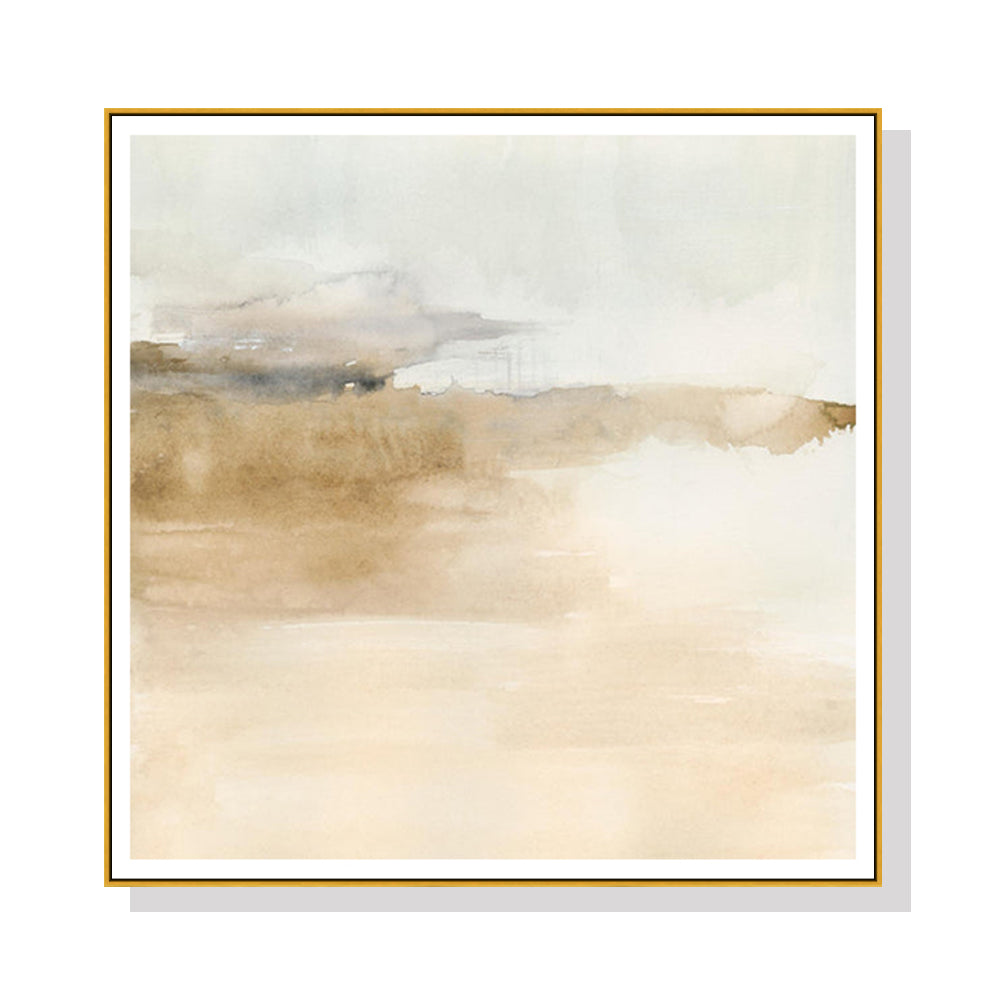 Eden Nest Atmospheric Edge II Gold Frame Canvas 40cm X 40cm