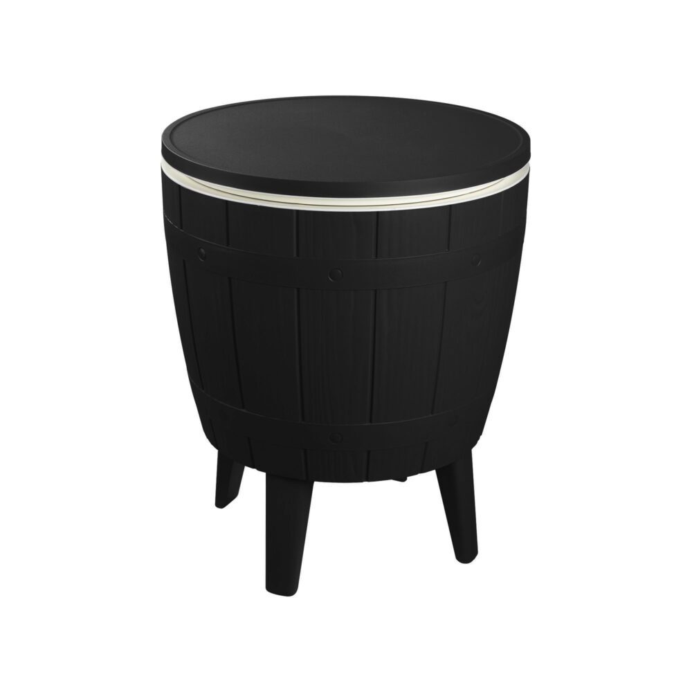 Eden Nest Black Ice Bucket Table For Outdoor Parties