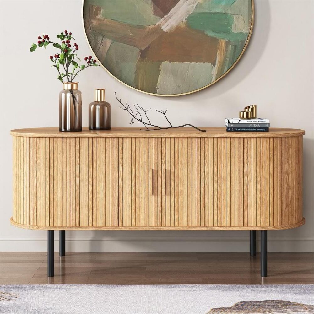Eden Nest Ripple Sideboard Sliding Doors Earthy Elegance