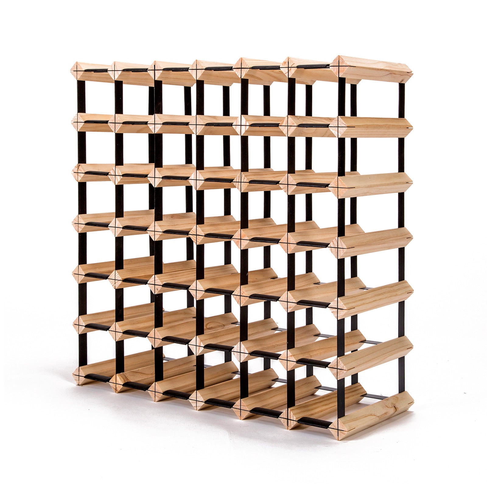 Eden Nest Timber 42 Bottle Wine Rack Display Stand Box