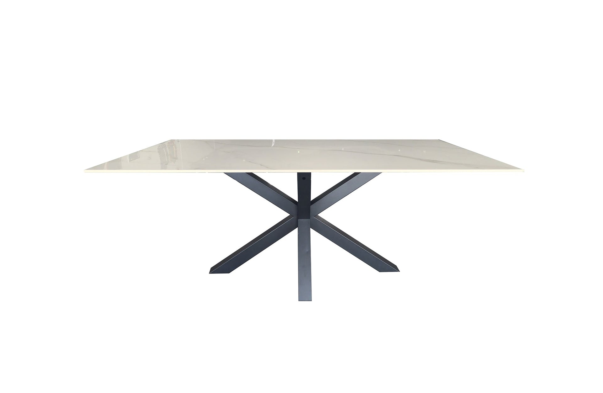 Eden Nest Black White Marble Dining Table 90cm By 180cm